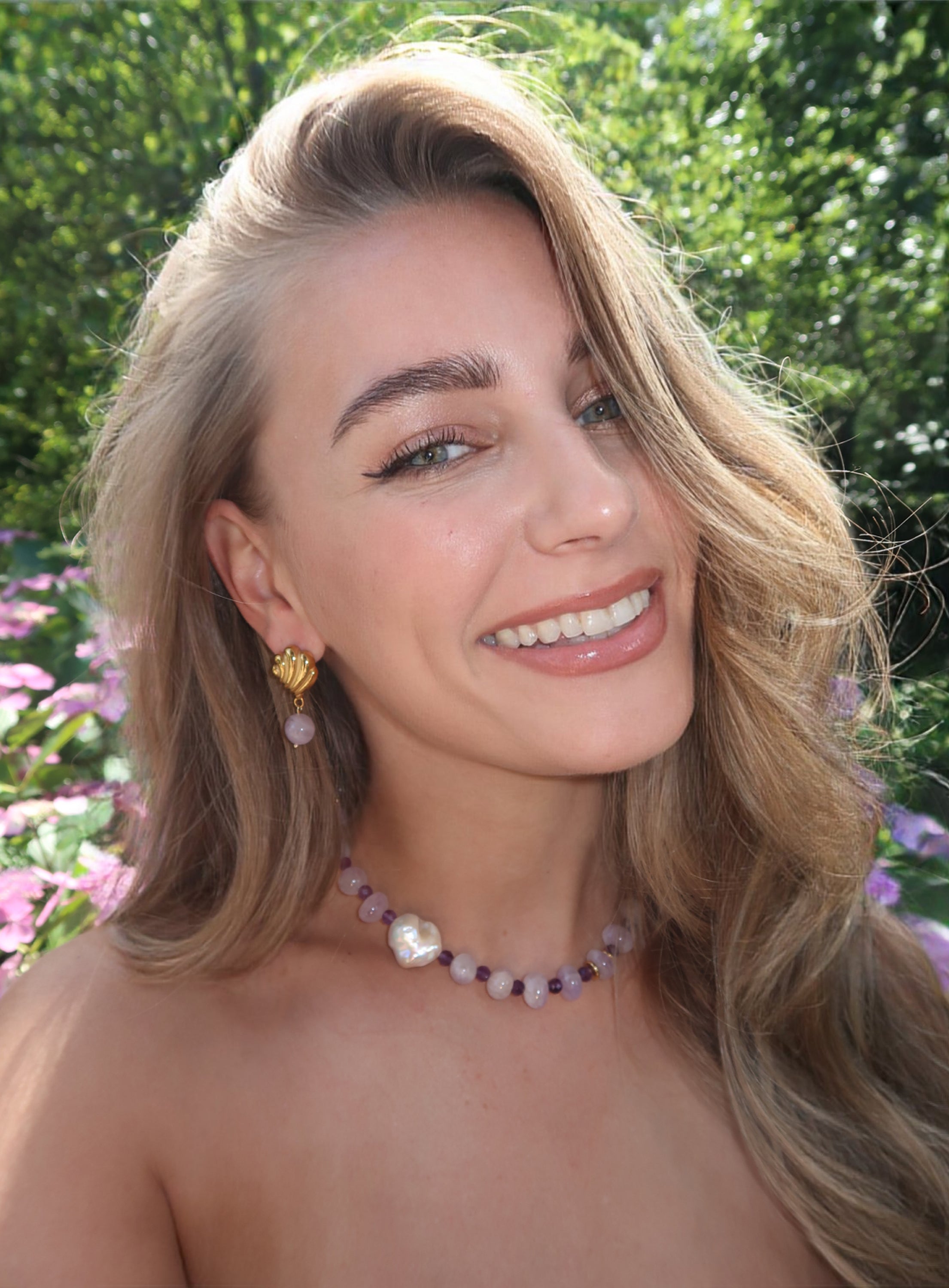 Nikki earrings in Amethyst