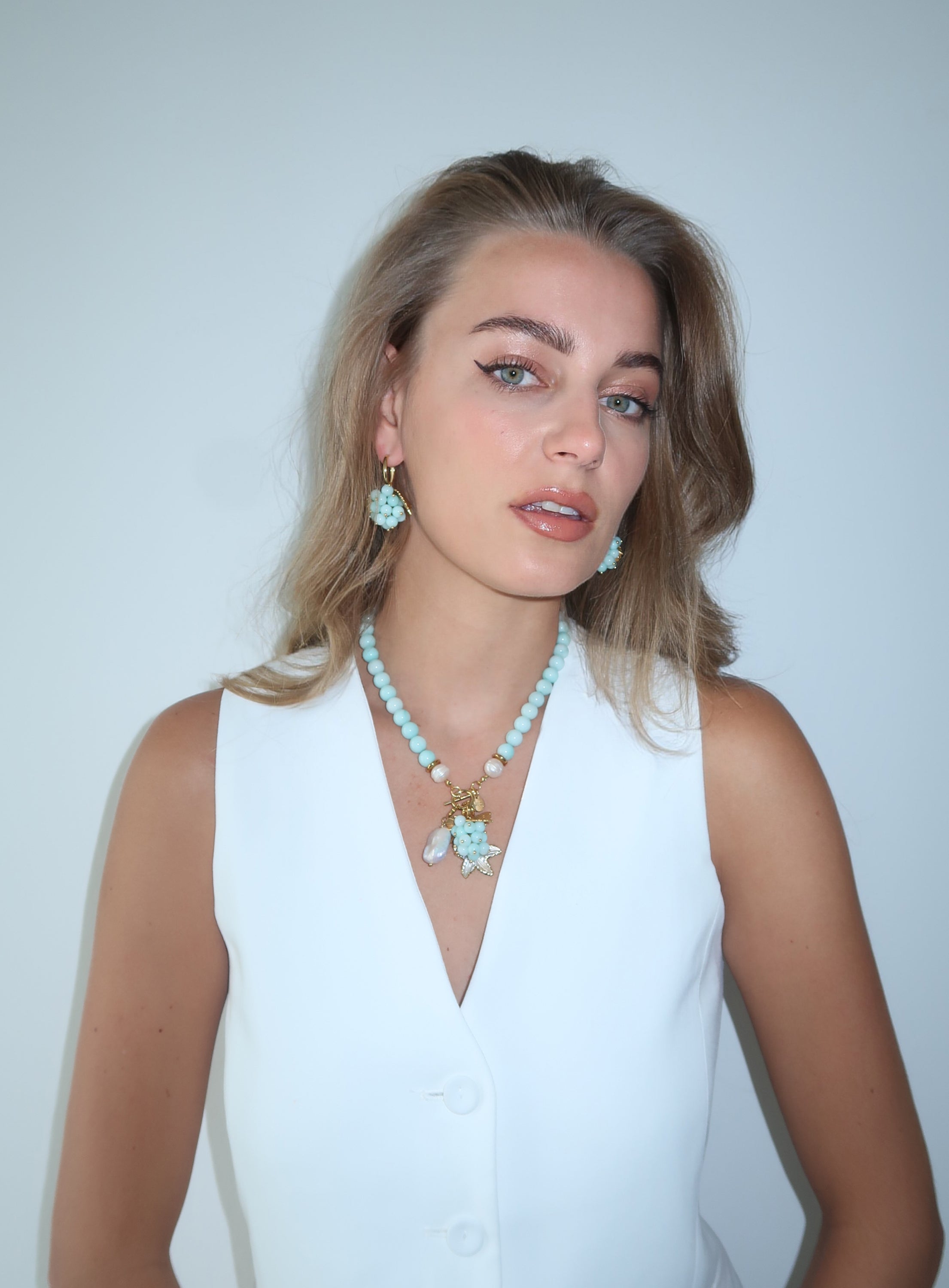 Grape pendant in Jade