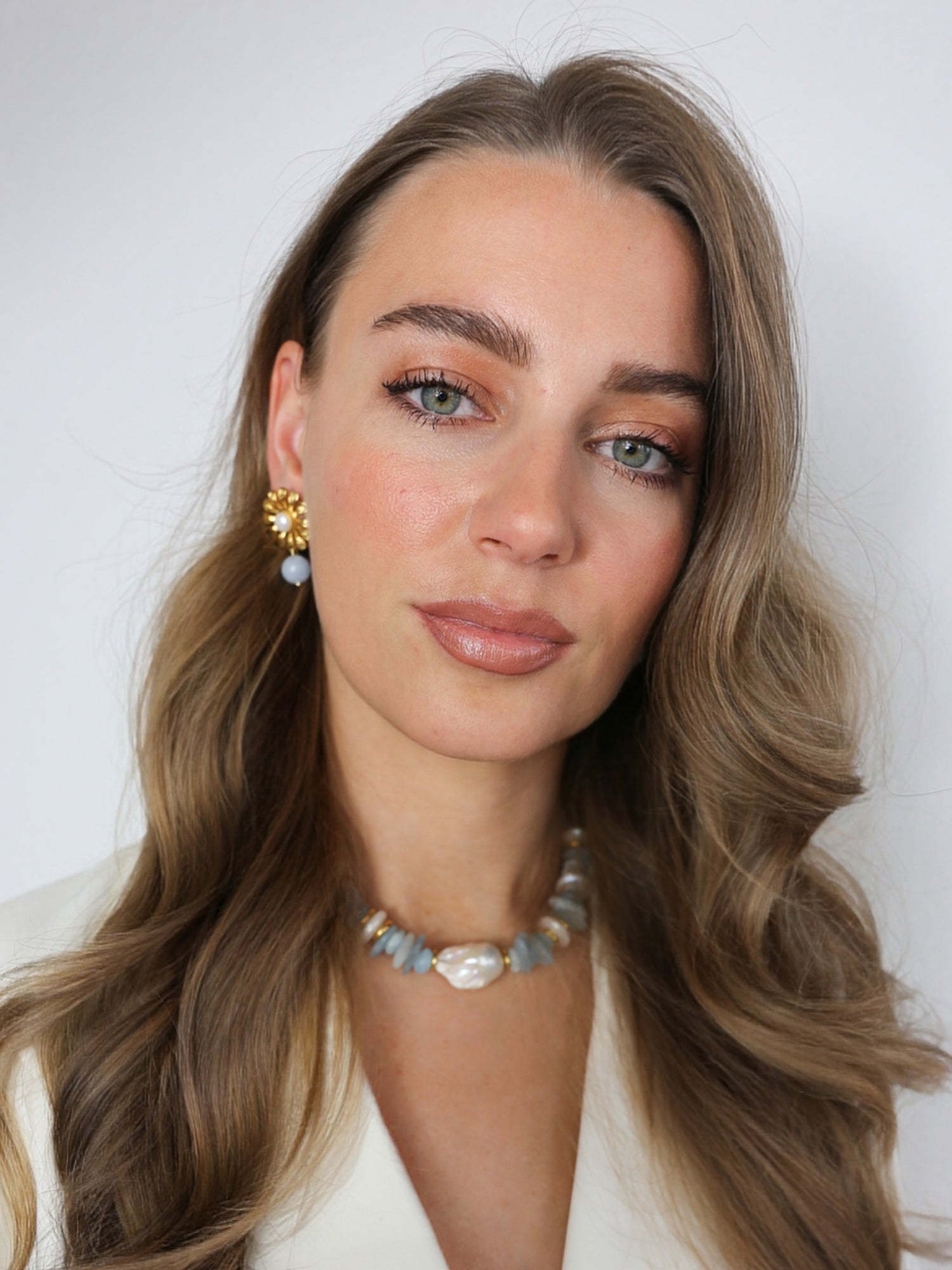 Bibi earrings in Aquamarine