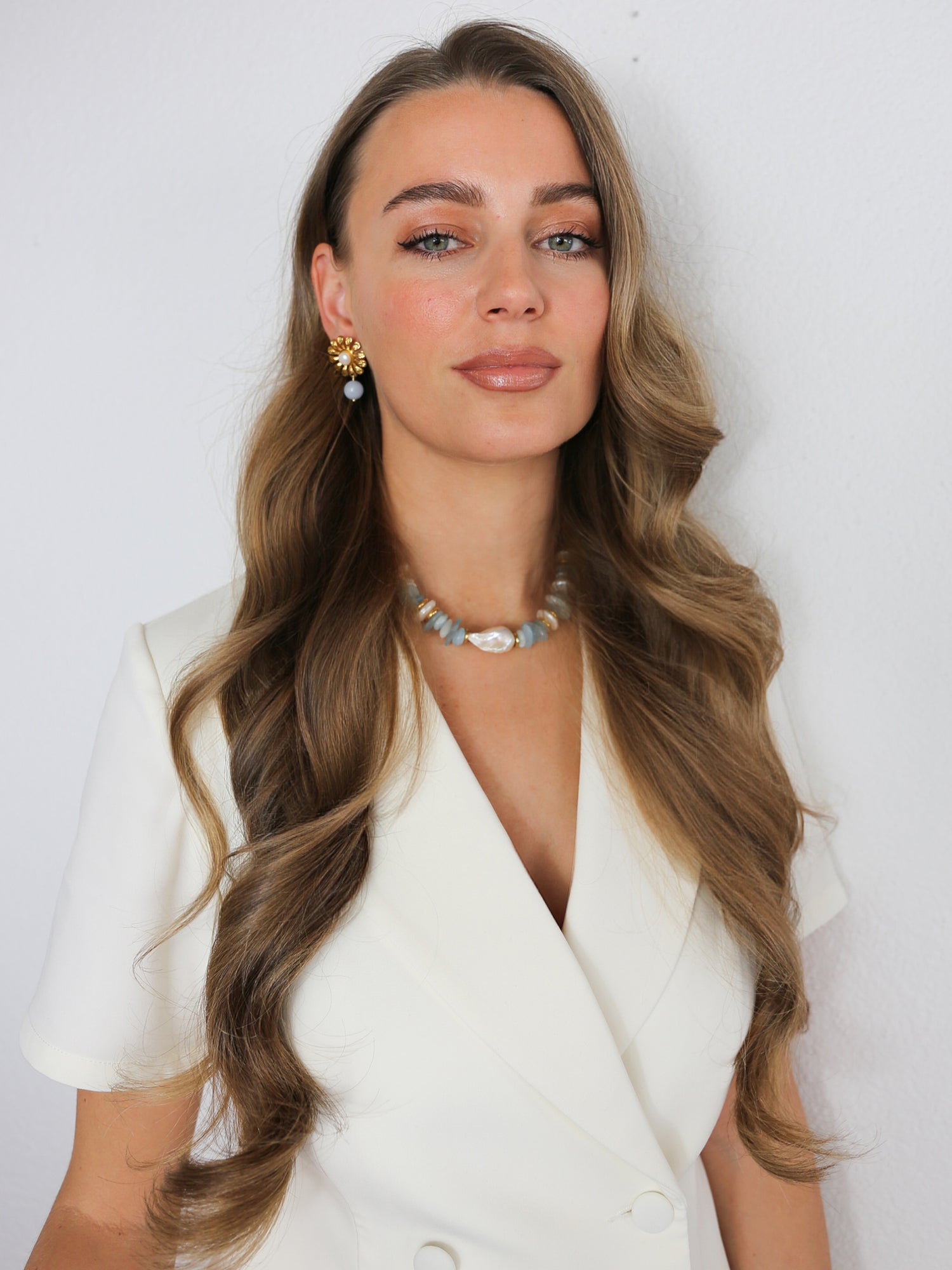 Bibi earrings in Aquamarine
