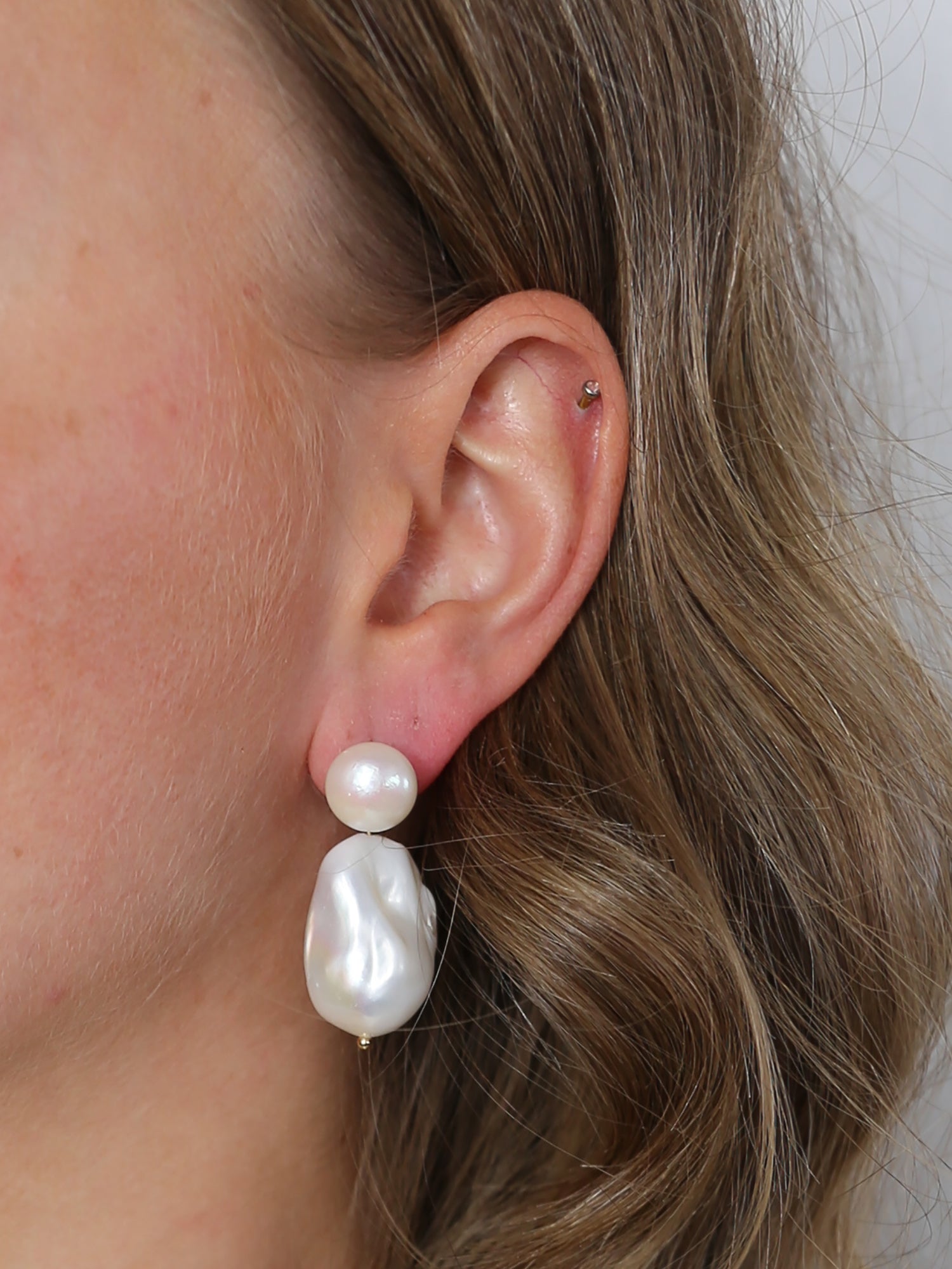Bianca earrings - white