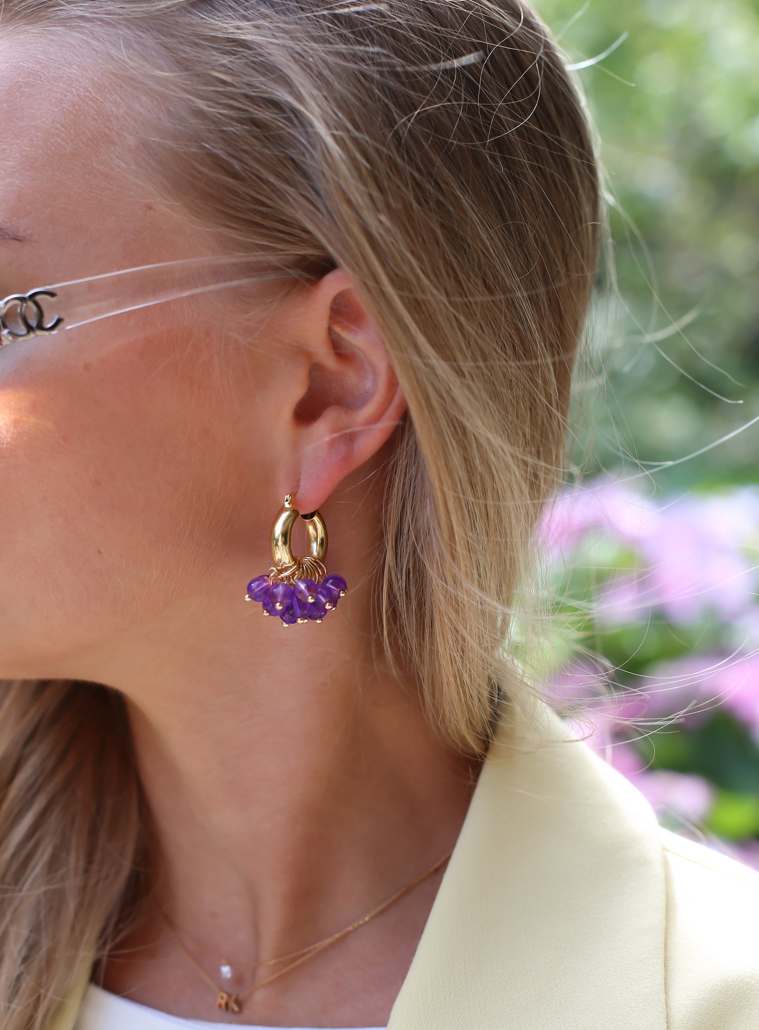 Cleo earrings - purple