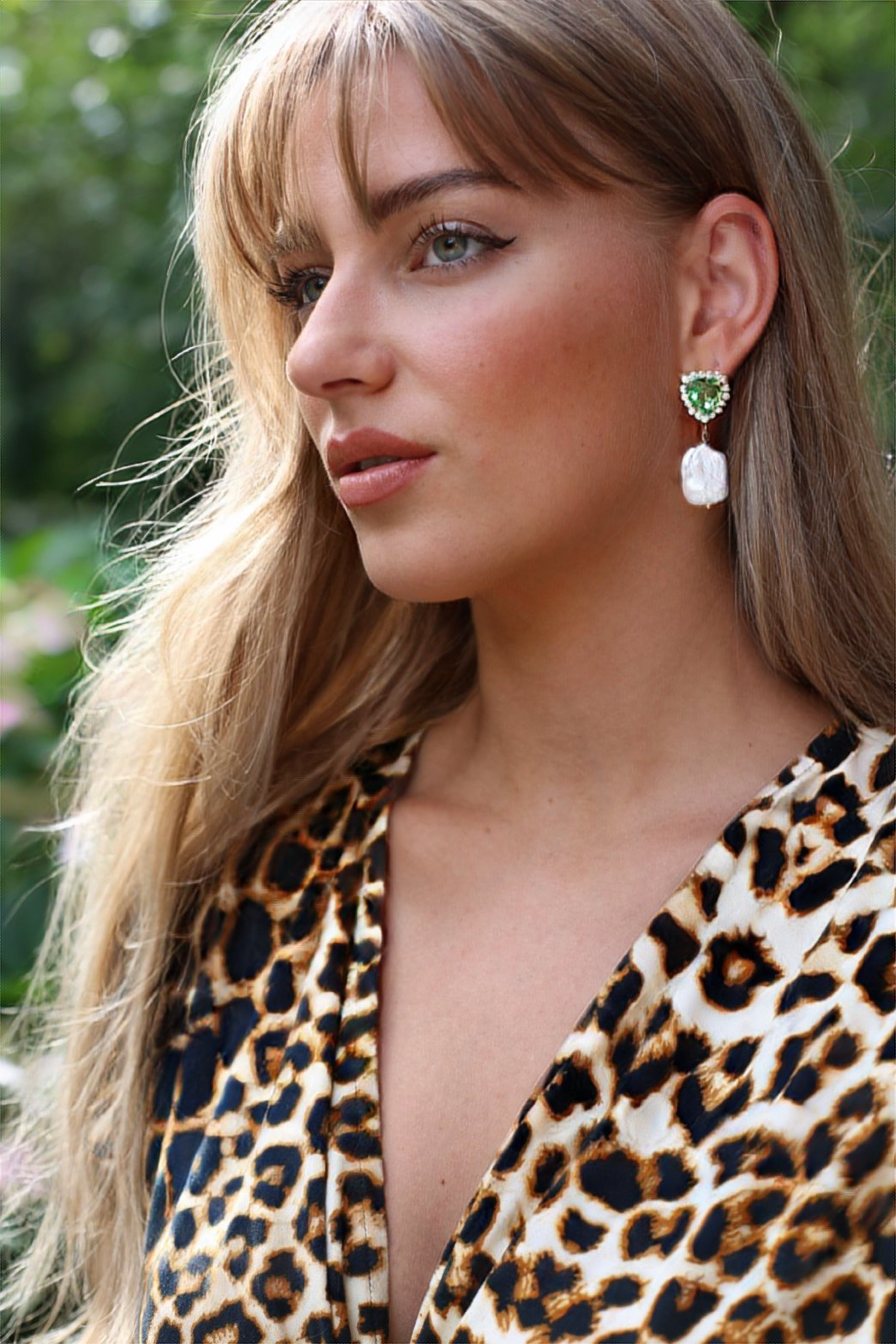 Carly earrings - green